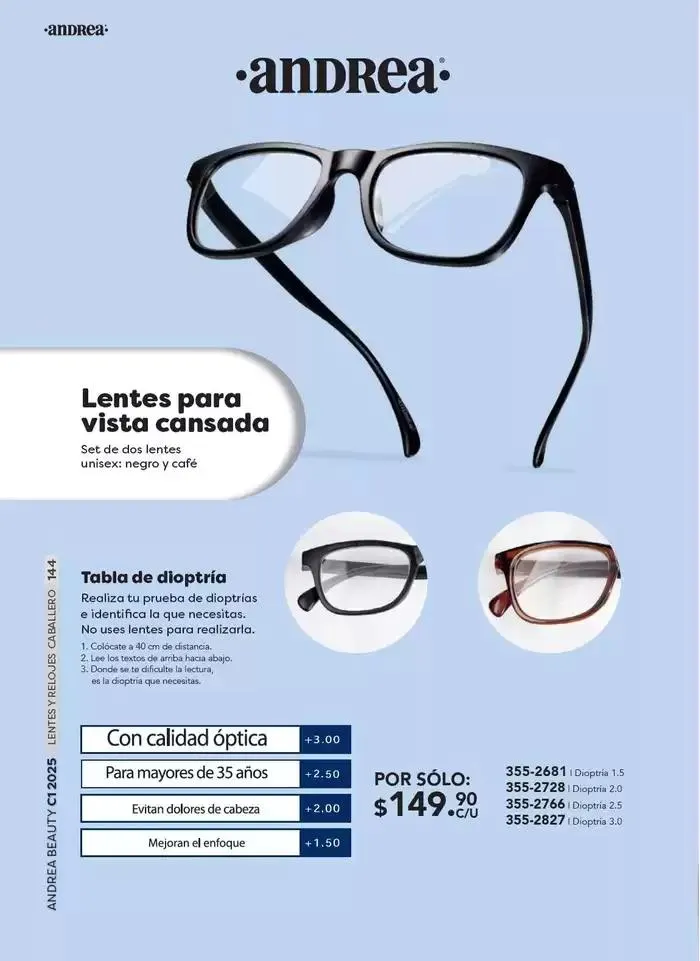 Catálogo de ANDREA | BELLEZA INTEGRAL DAMA 26 de enero al 22 de marzo 2025 - Pagina 144