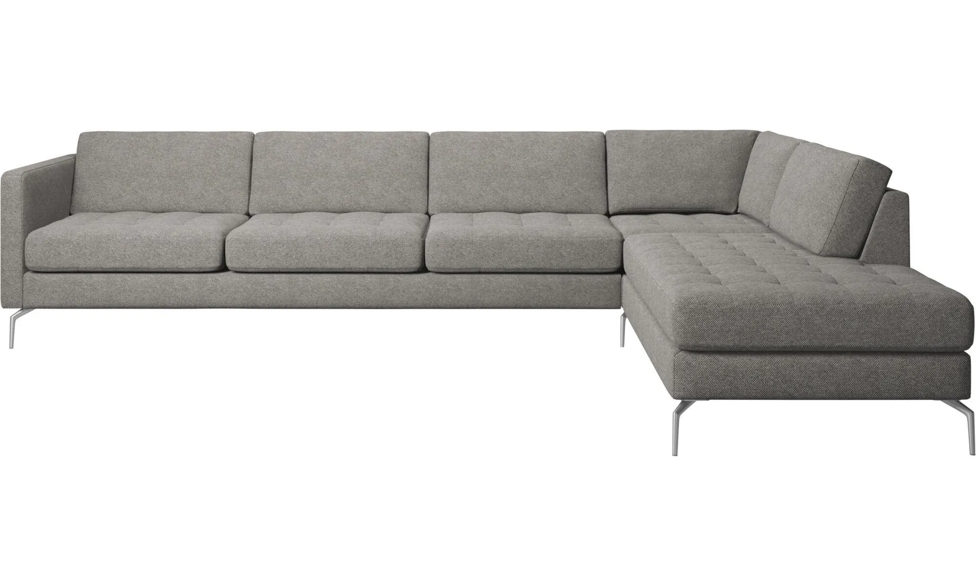 Osaka Ecksofa mit Loungemodul, getuftete Sitzfläche