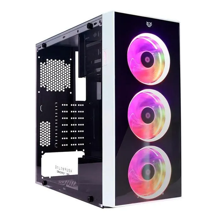 Gabinete Gamer BALAM RUSH DRAGONFLY ATX 3 Fan Cristal Templado RGB