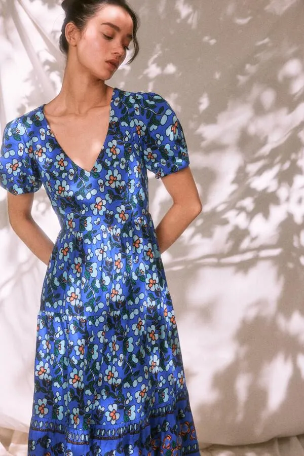 Vestido Midi Abertura Espalda Lino "Roots Studio"