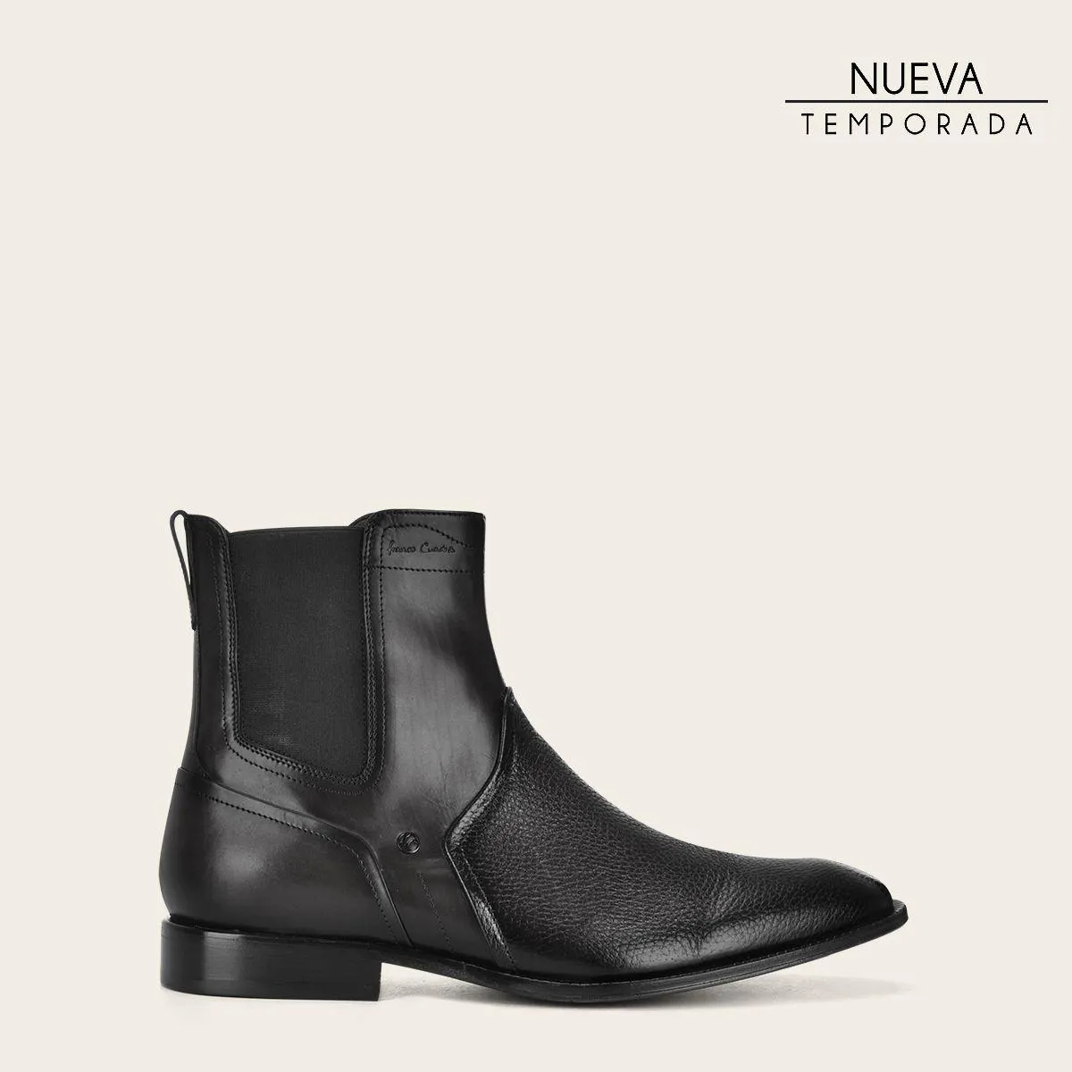 Botín de vestir en piel de venado.