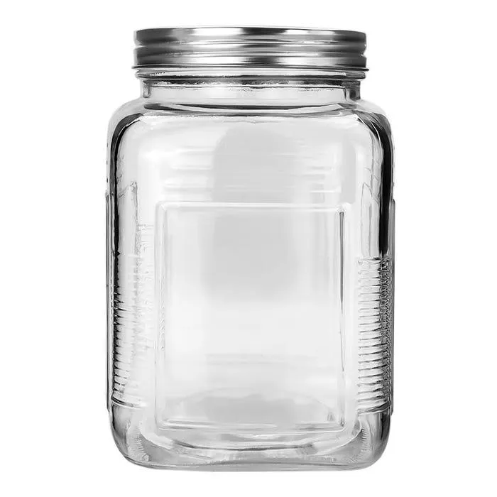 Contenedor de vidrio con tapa de aluminio 1.5 L ATA319 Home Sweet Home