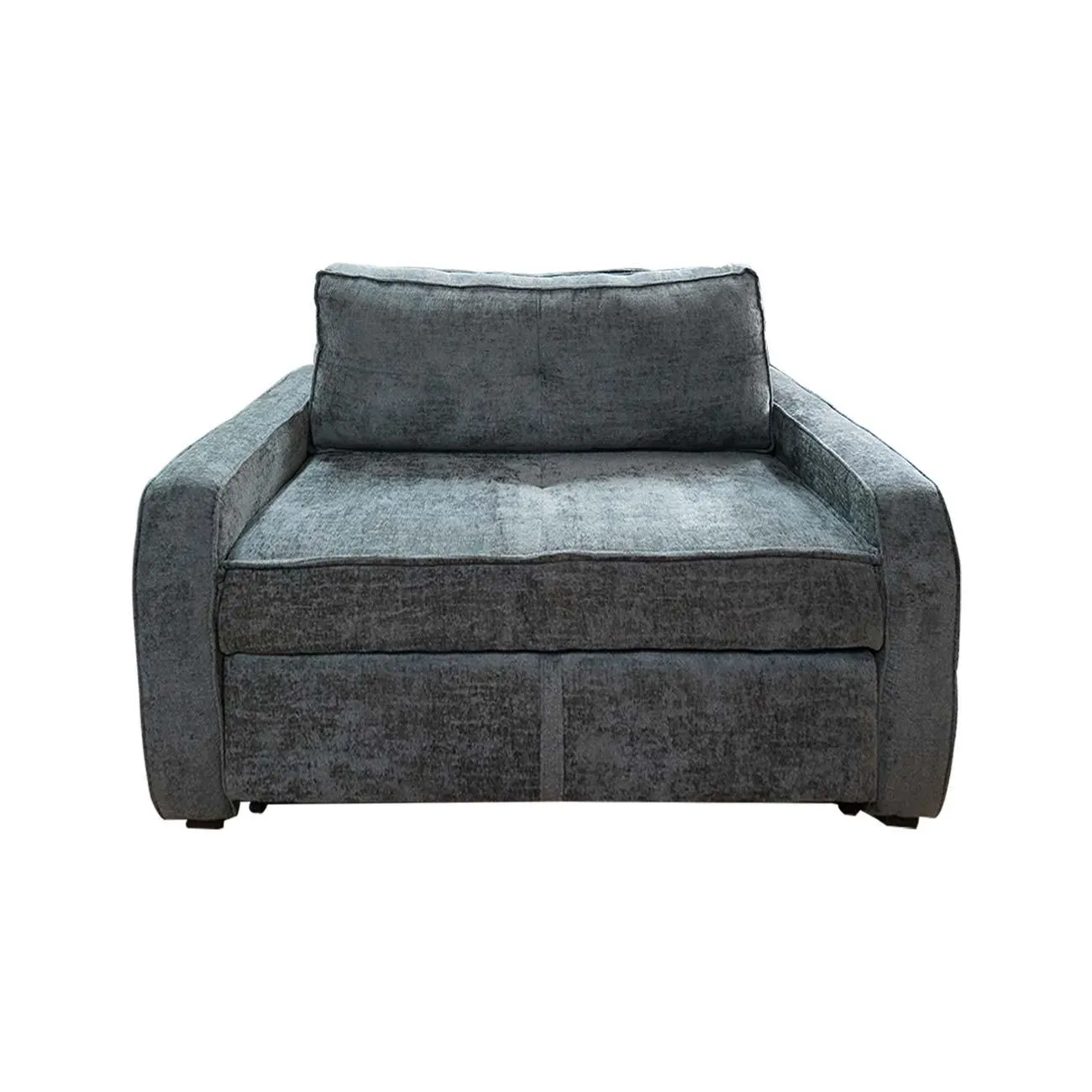 Sofacama Sevilla tamaño matrimonial color gris en tela forly steel
