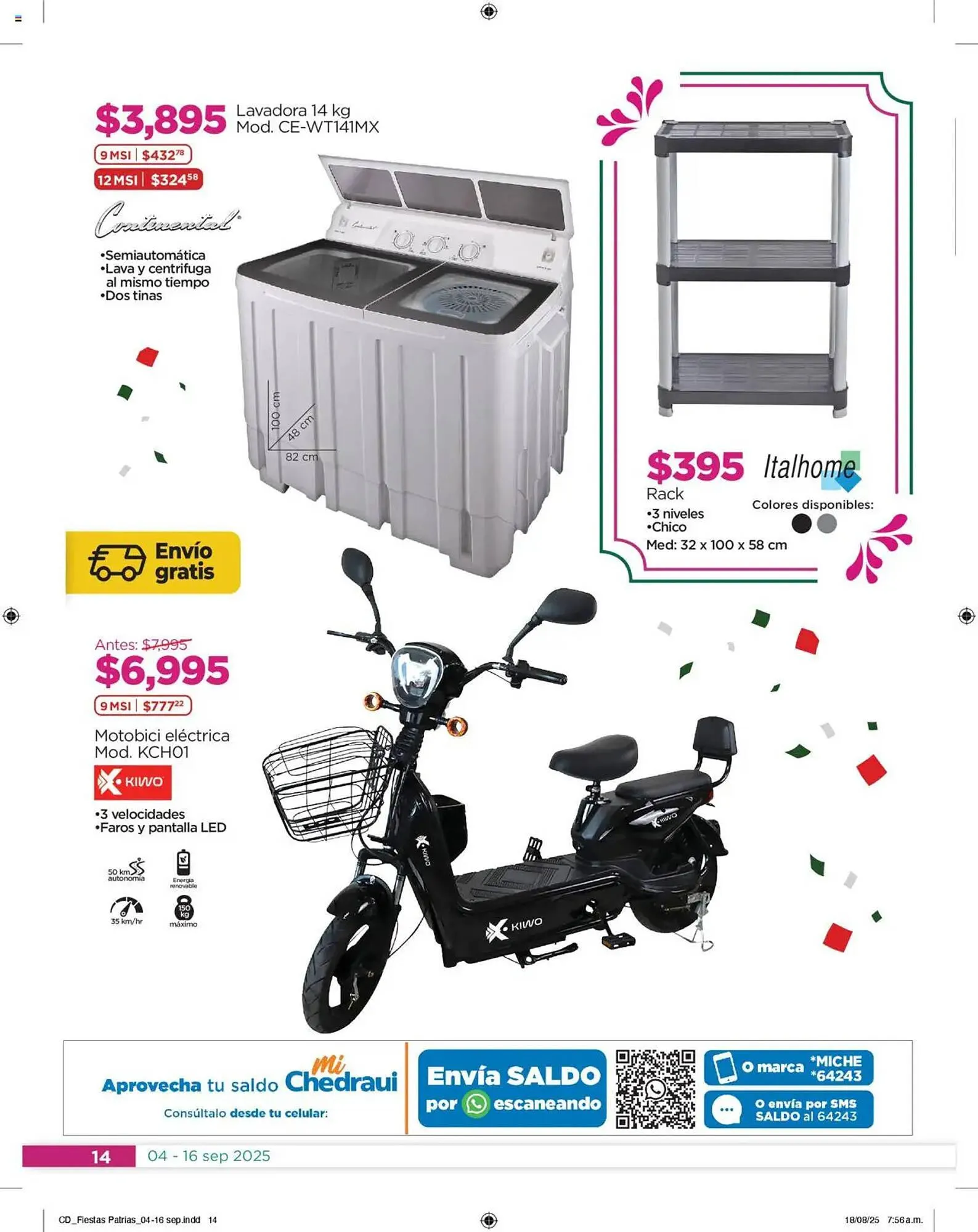 Catálogo de Folleto Chedraui 4 de septiembre al 17 de septiembre 2025 - Pagina 14