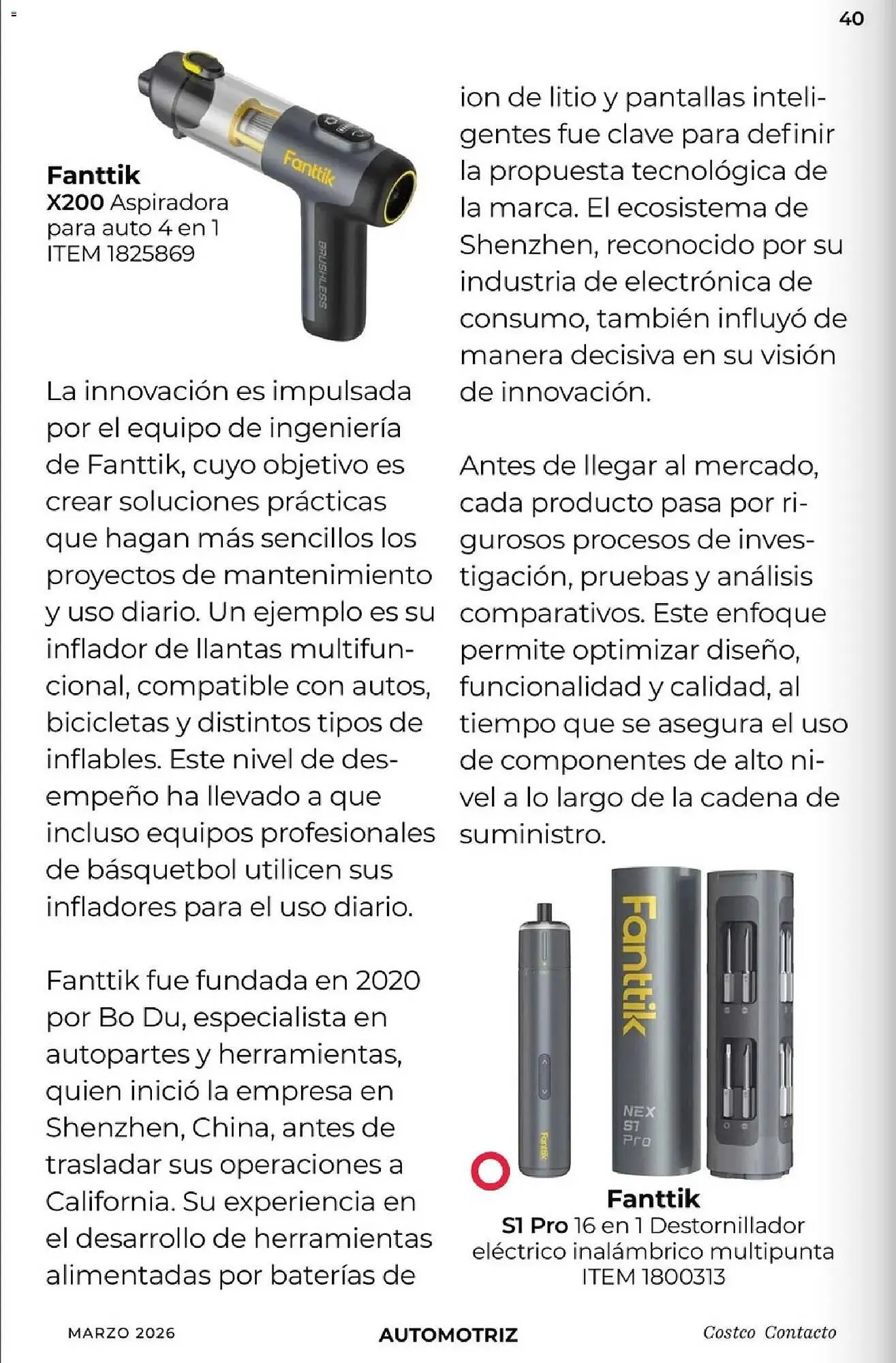 Catálogo de Catálogo Costco 1 de marzo al 1 de abril 2026 - Pagina 40