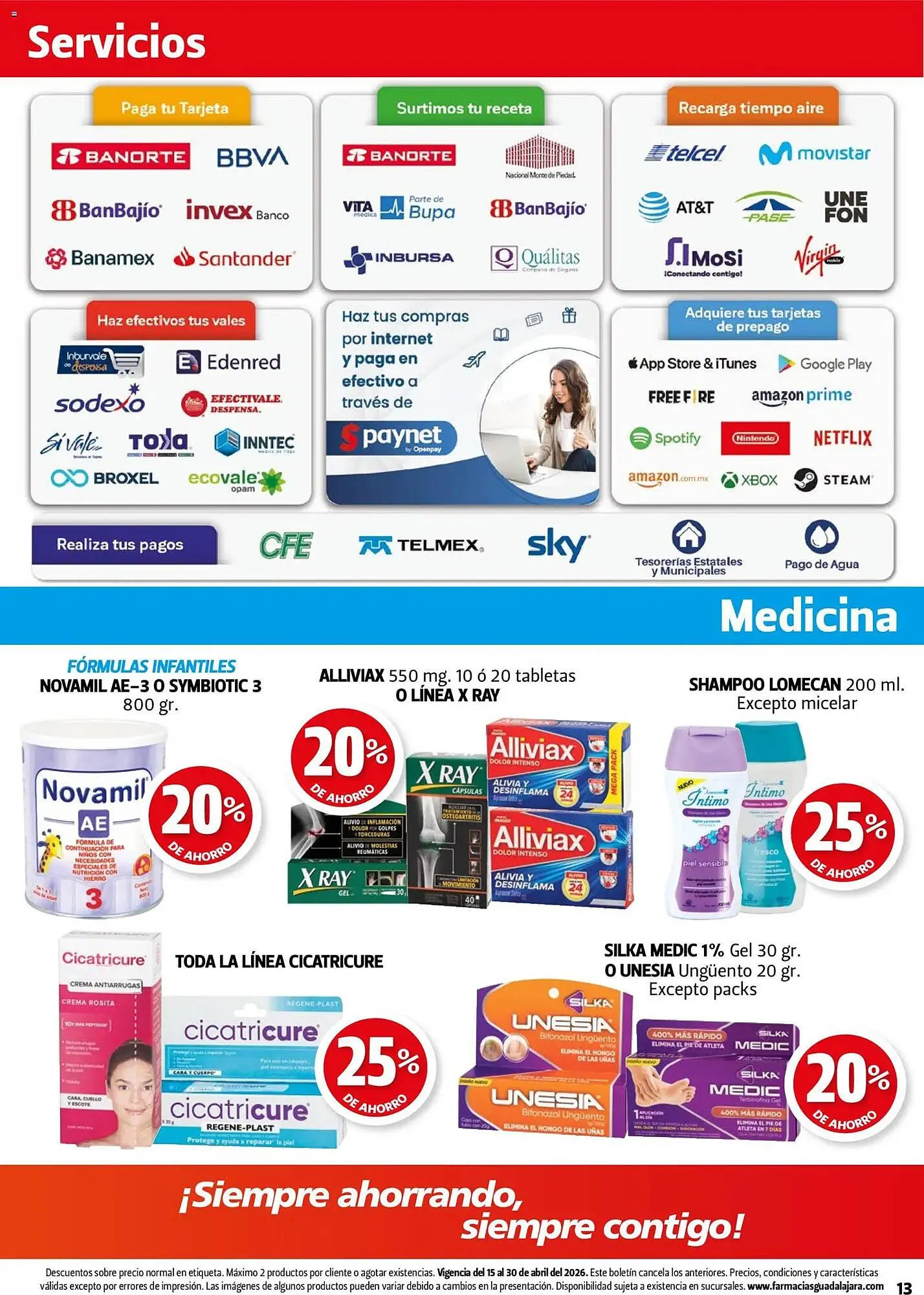 Catálogo de Folleto Farmacias Guadalajara 15 de abril al 1 de mayo 2026 - Pagina 13