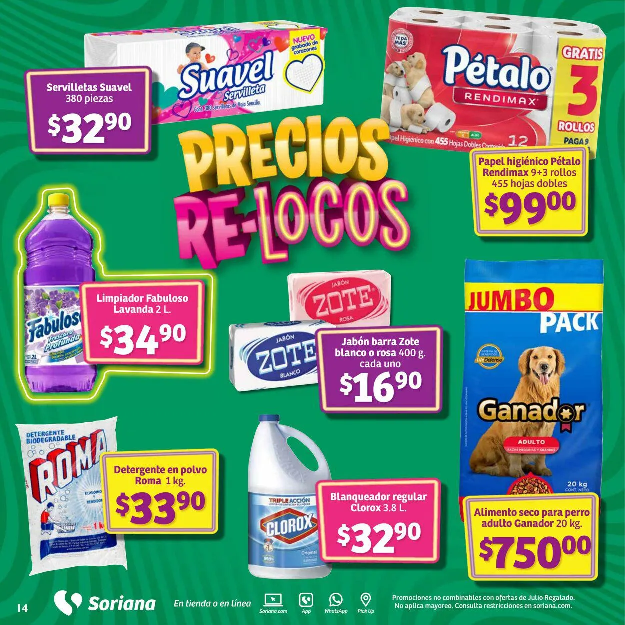 Catálogo de Soriana - Folleto Julio Regalado Super Nacional Oferta actual 20 de julio al 26 de julio 2023 - Pagina 14