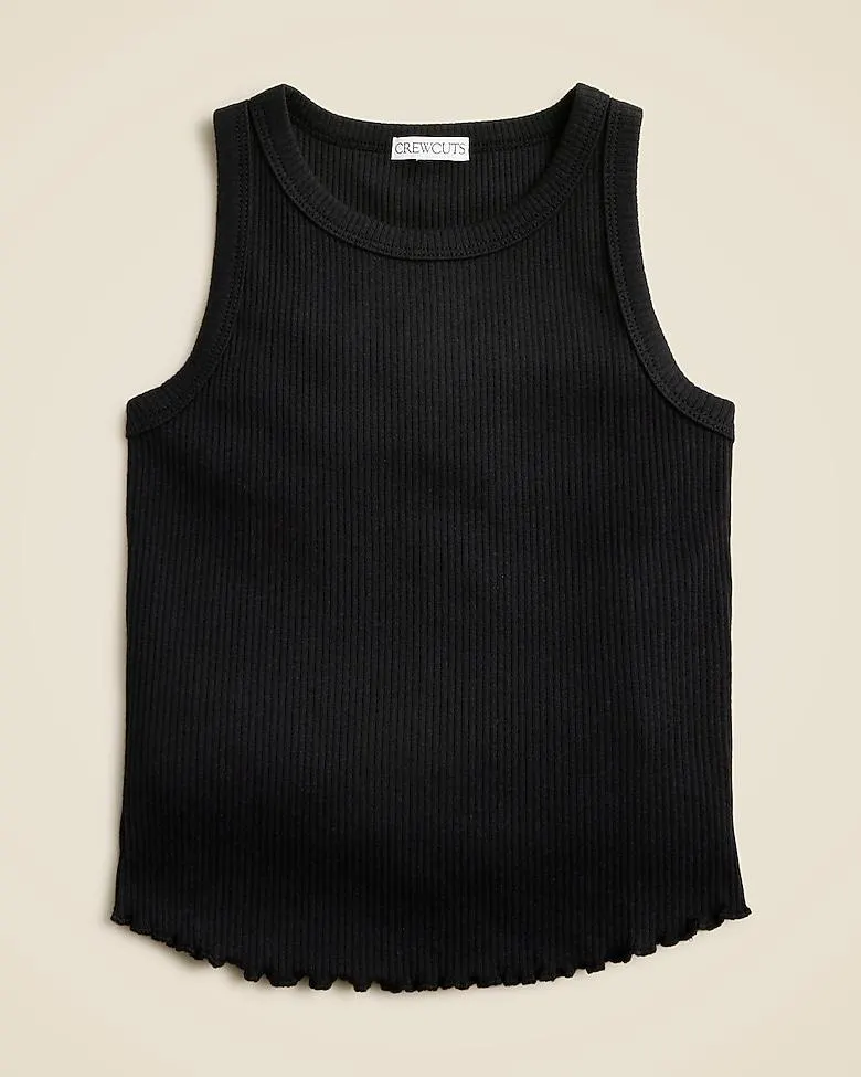 Girls' everyday tank top in vintage rib
