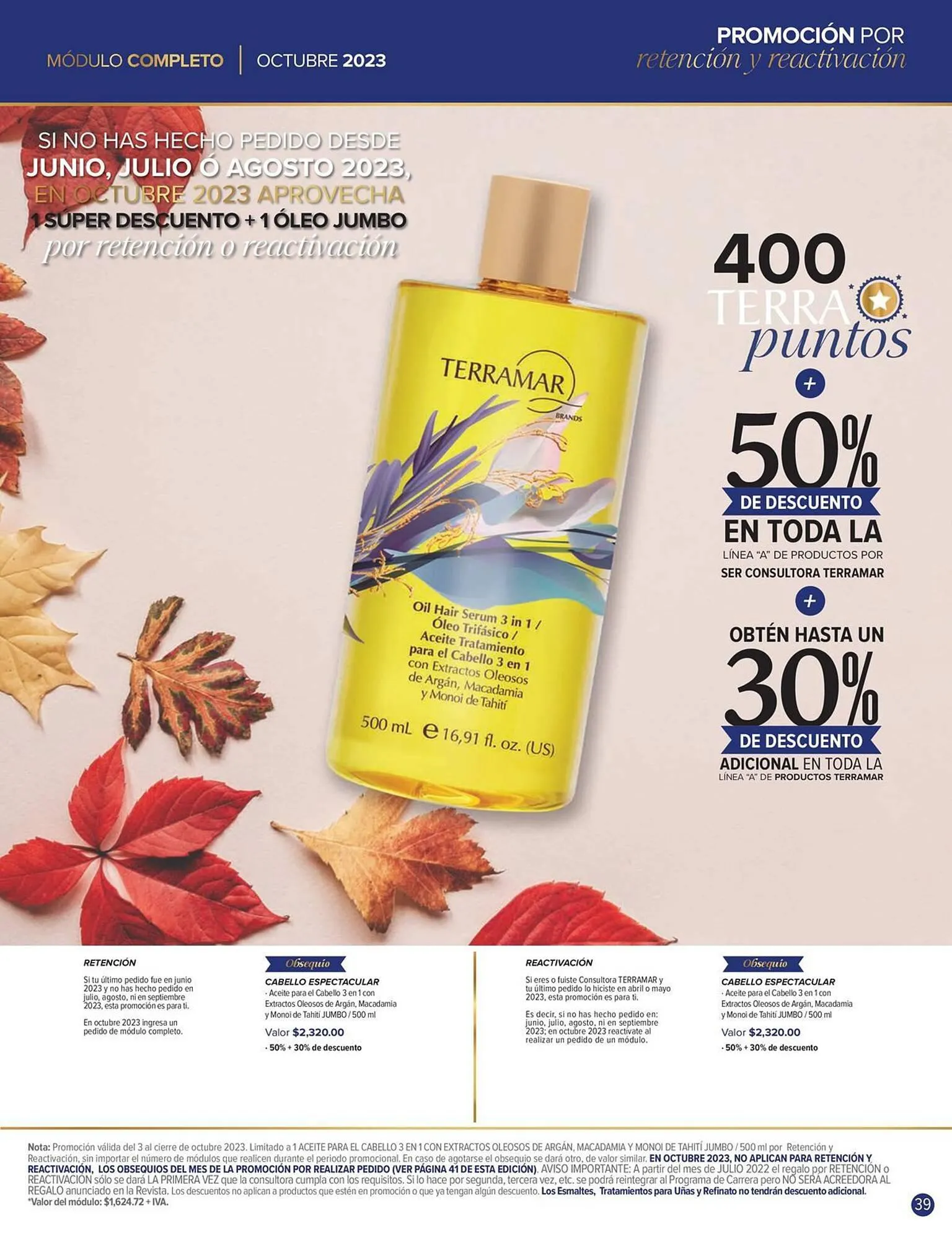 Catálogo de Catálogo Terramar Brands 3 de octubre al 31 de octubre 2023 - Pagina 39