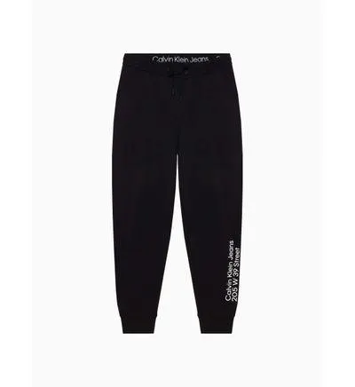 Jogger Calvin Klein Algodón Estampado Hombre Negro