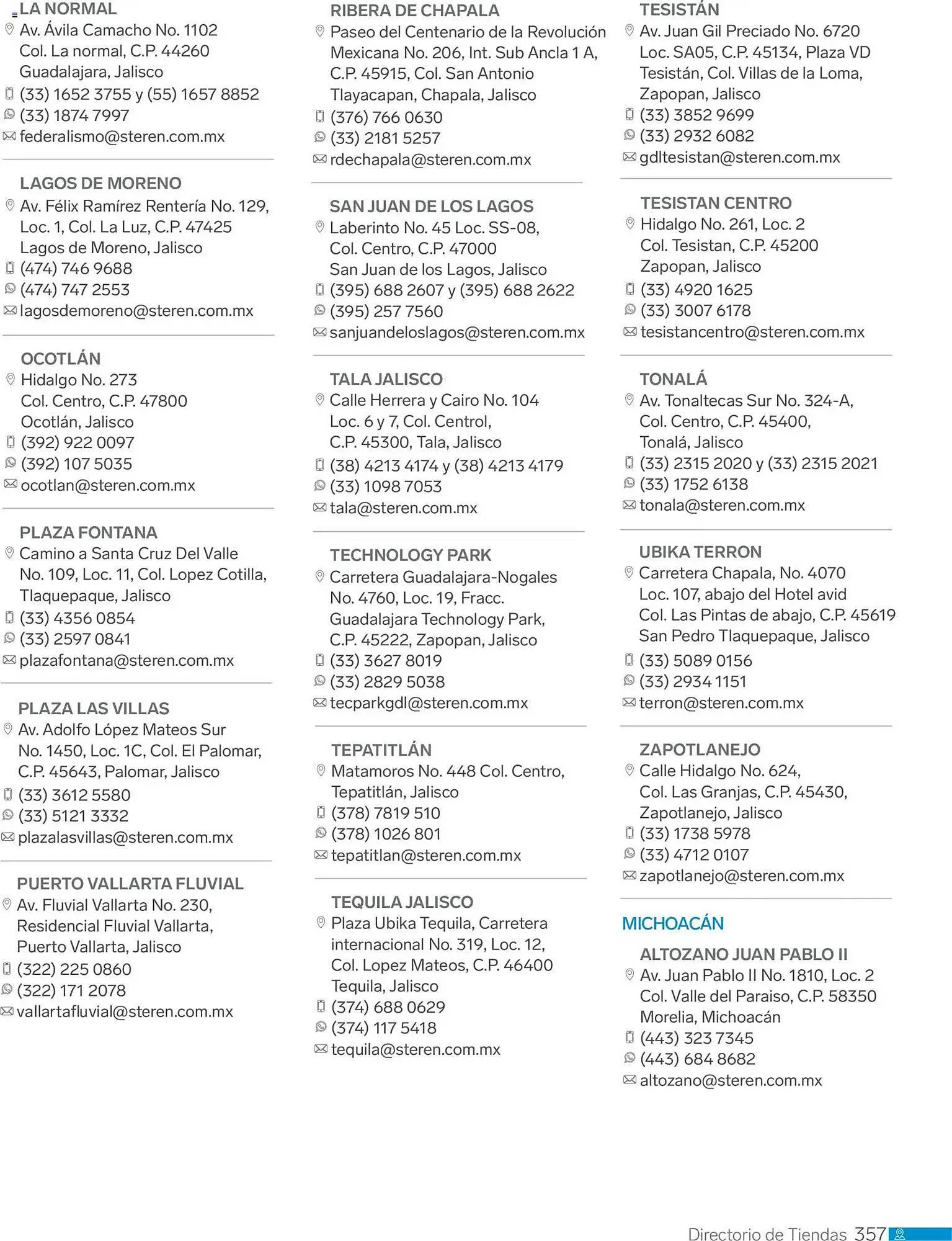Catálogo de Catálogo Steren 1 de enero al 1 de enero 2027 - Pagina 369