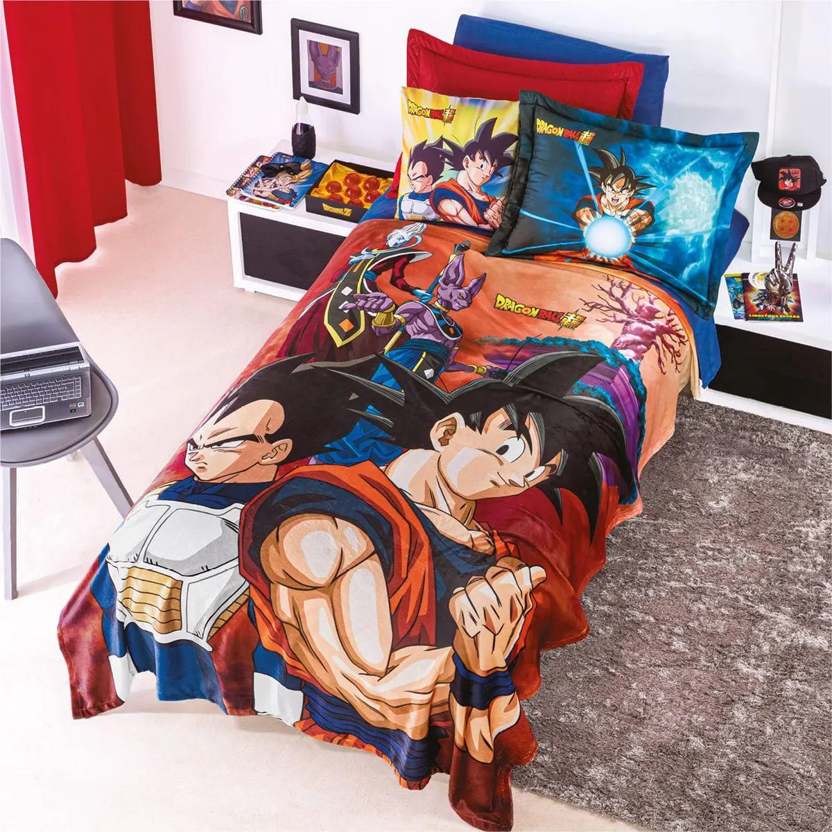 Cobertor Ultrasuave Dragon Ball Individual