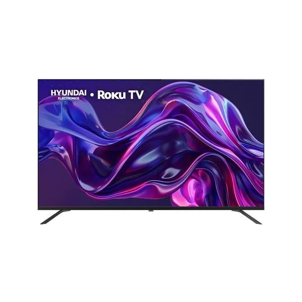 Hyundai HYLED5023R4KM TV 50” Pulgadas LED Ultra HD 4K Smart TV, Dolby Audio, HDR10, WiFi Dual Band, Sistema Operativo Roku. Compatible con Alexa, Apple Air Play y Google Home, Diseño Border Less