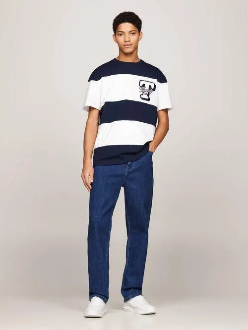 Playera Letterman con diseño color block de hombre Tommy Jeans