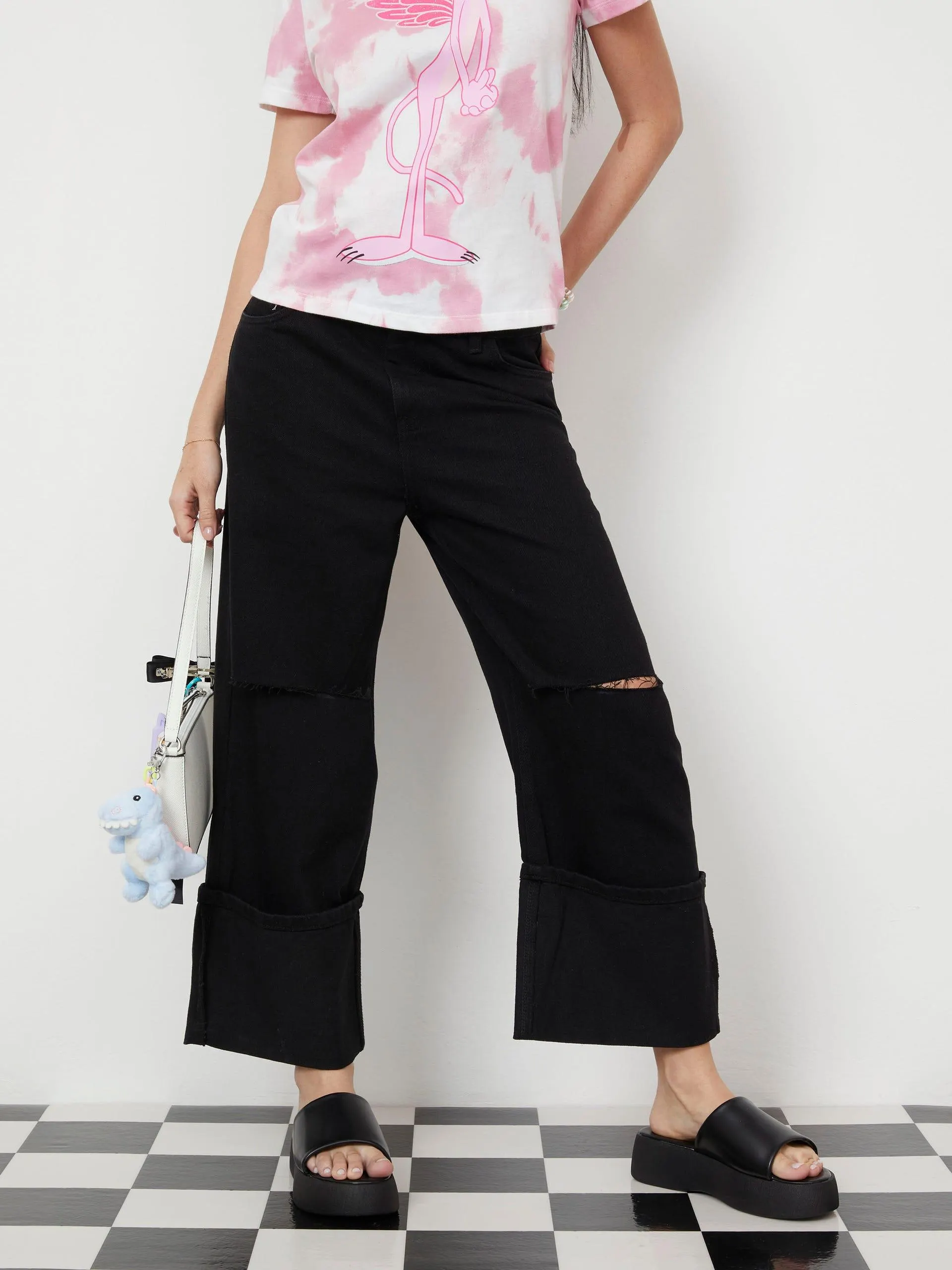 Pantalón Recto Negro