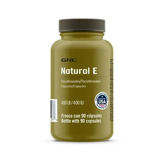 Natural E Vitamina E 400 UI GNC 90 Cápsulas