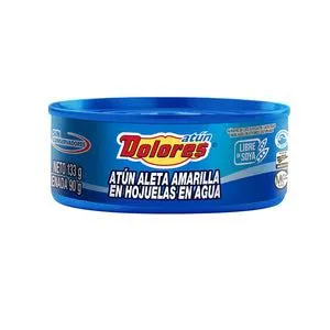 ATÚN DOLORES EN AGUA LATA 133 GR.