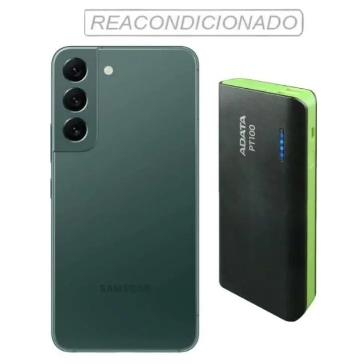 Galaxy S22 Reacondicionado 128gb Verde + Power Bank 10,000mah