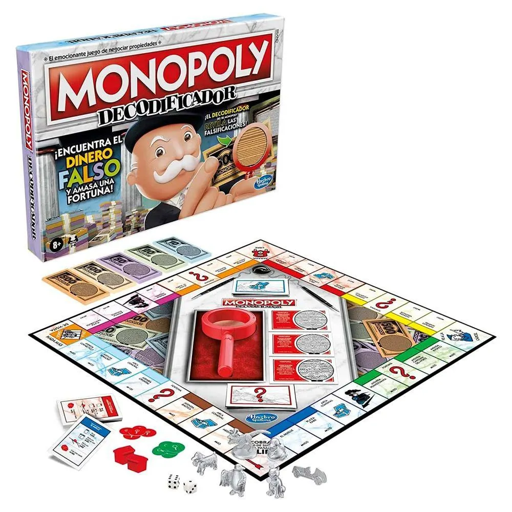 Juego de Mesa Monopoly Decodificador Hasbro Gaming F2674
