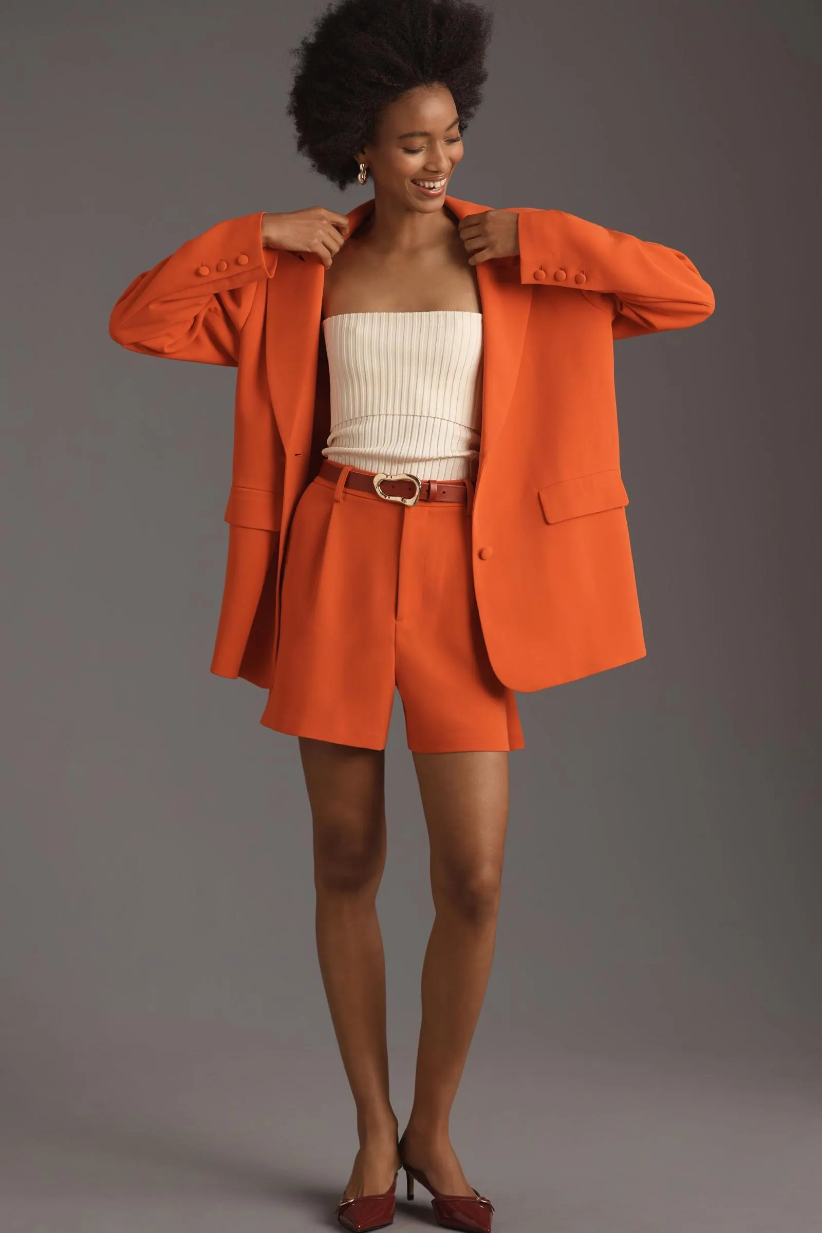 Good American Luxe Suiting Boyfriend Blazer