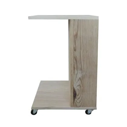 Mesa auxiliar con llantas