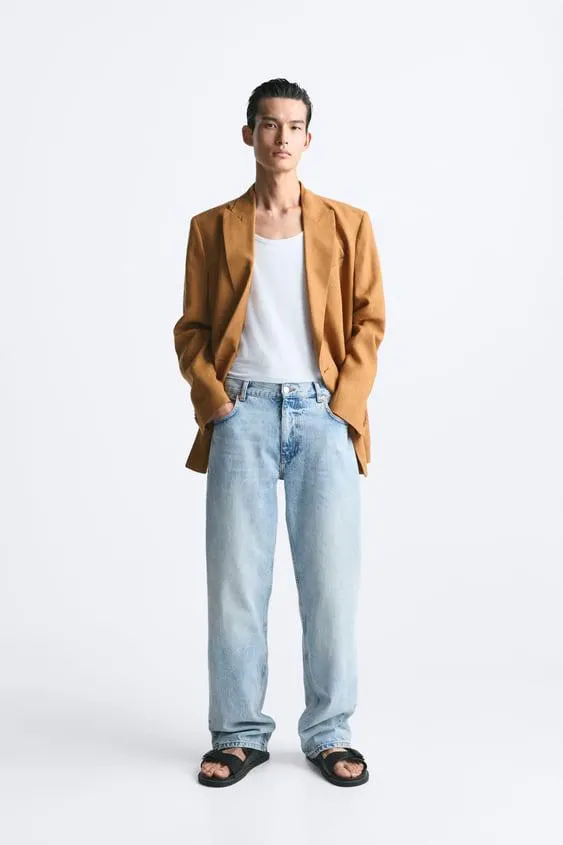 BLAZER CRUZADA 100% LINO