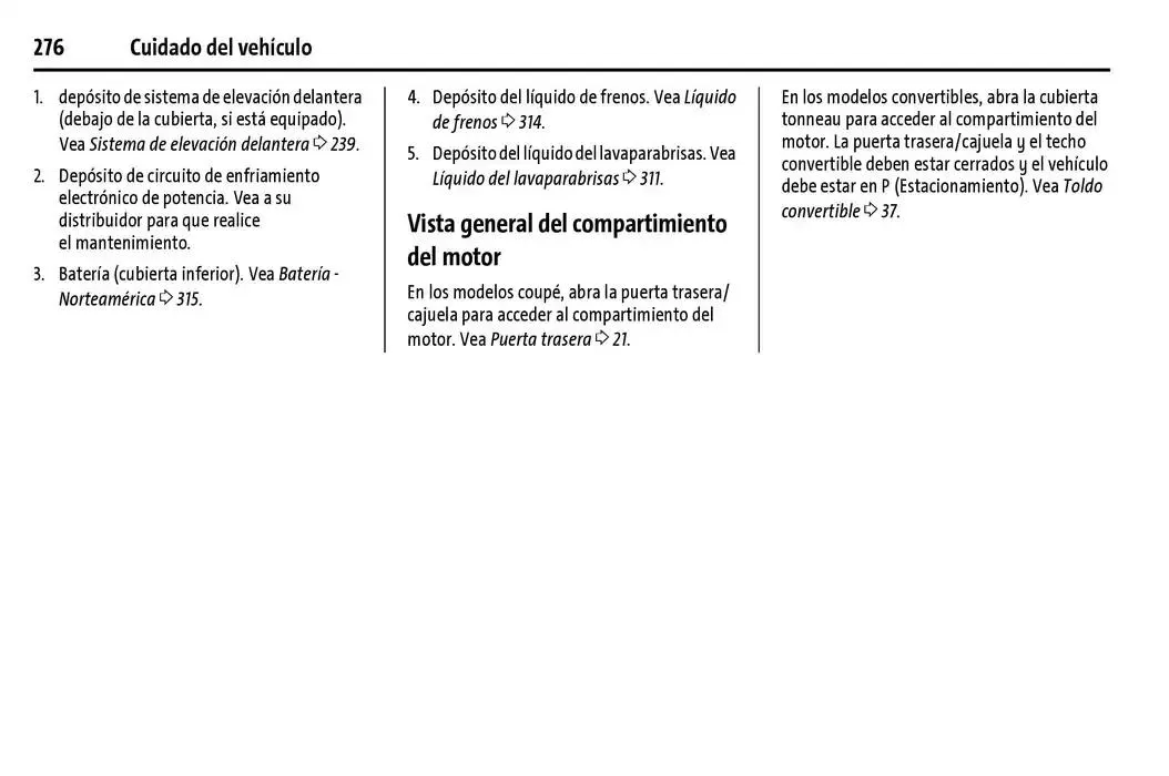 Catálogo de Chevrolet Corvette Stingray Manual del propietario 22 de enero al 31 de diciembre 2025 - Pagina 277