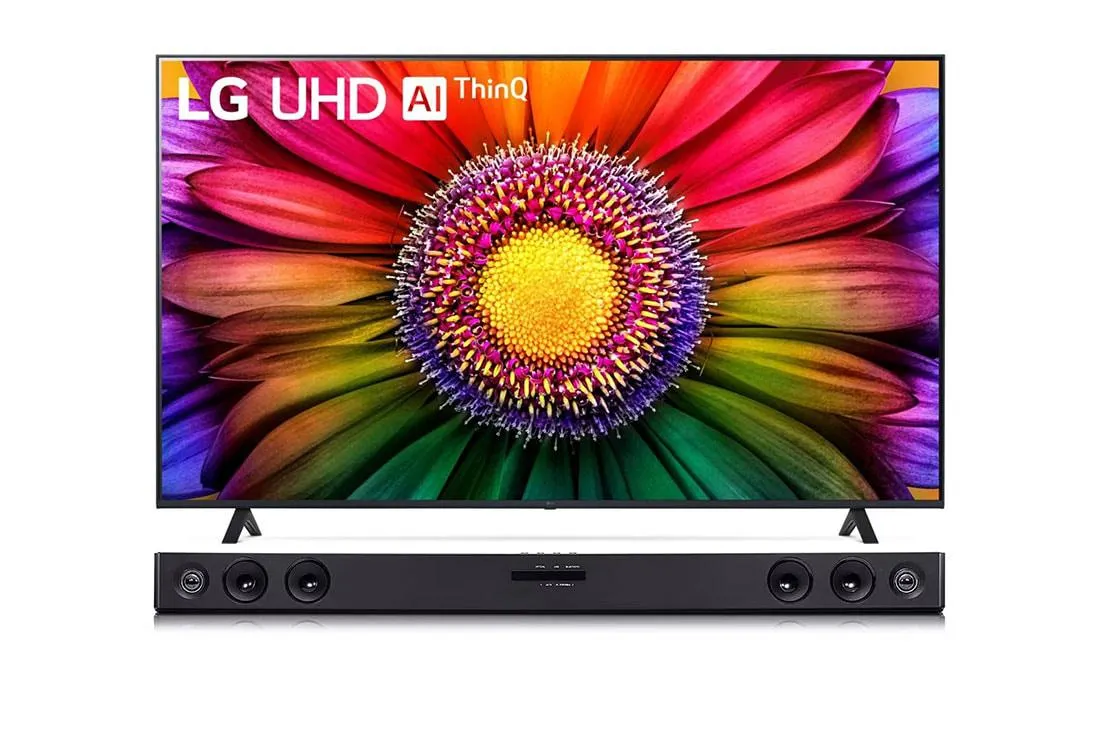 Pantalla LG UHD AI ThinQ UR8750 75'' 4K SMART TV + LG Sound Bar SK1D