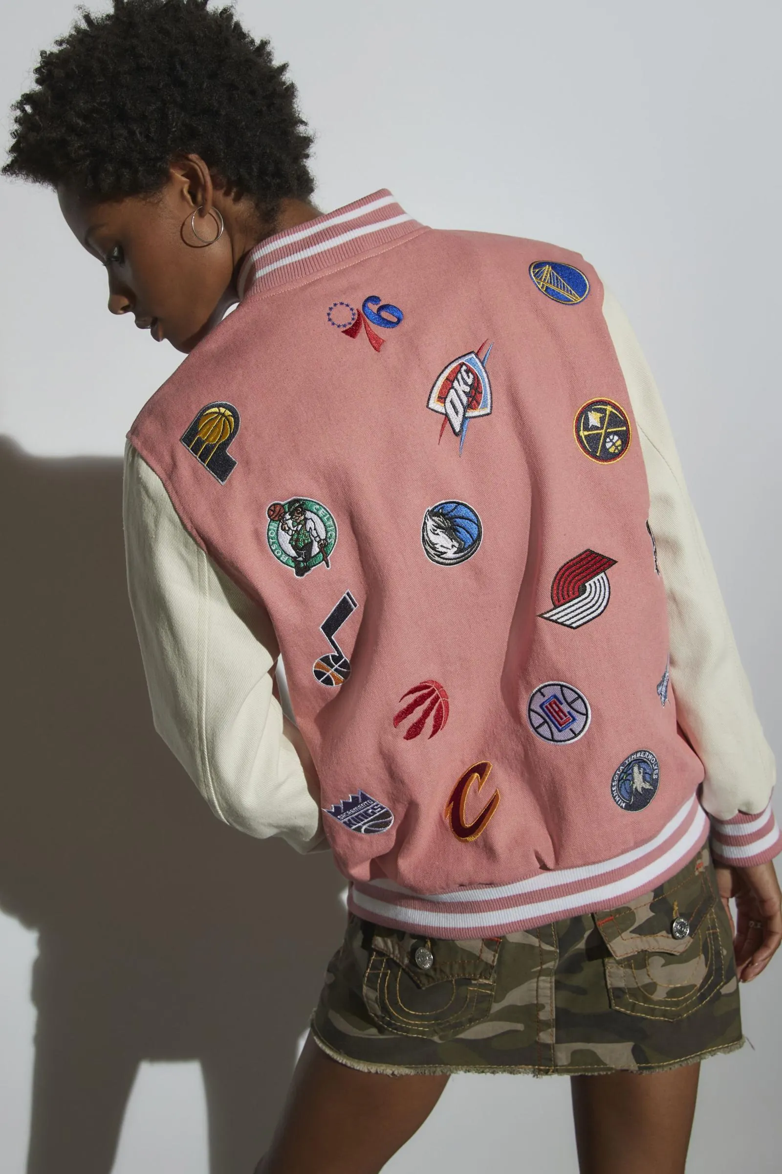 UO Exclusive NBA Bomber Jacket