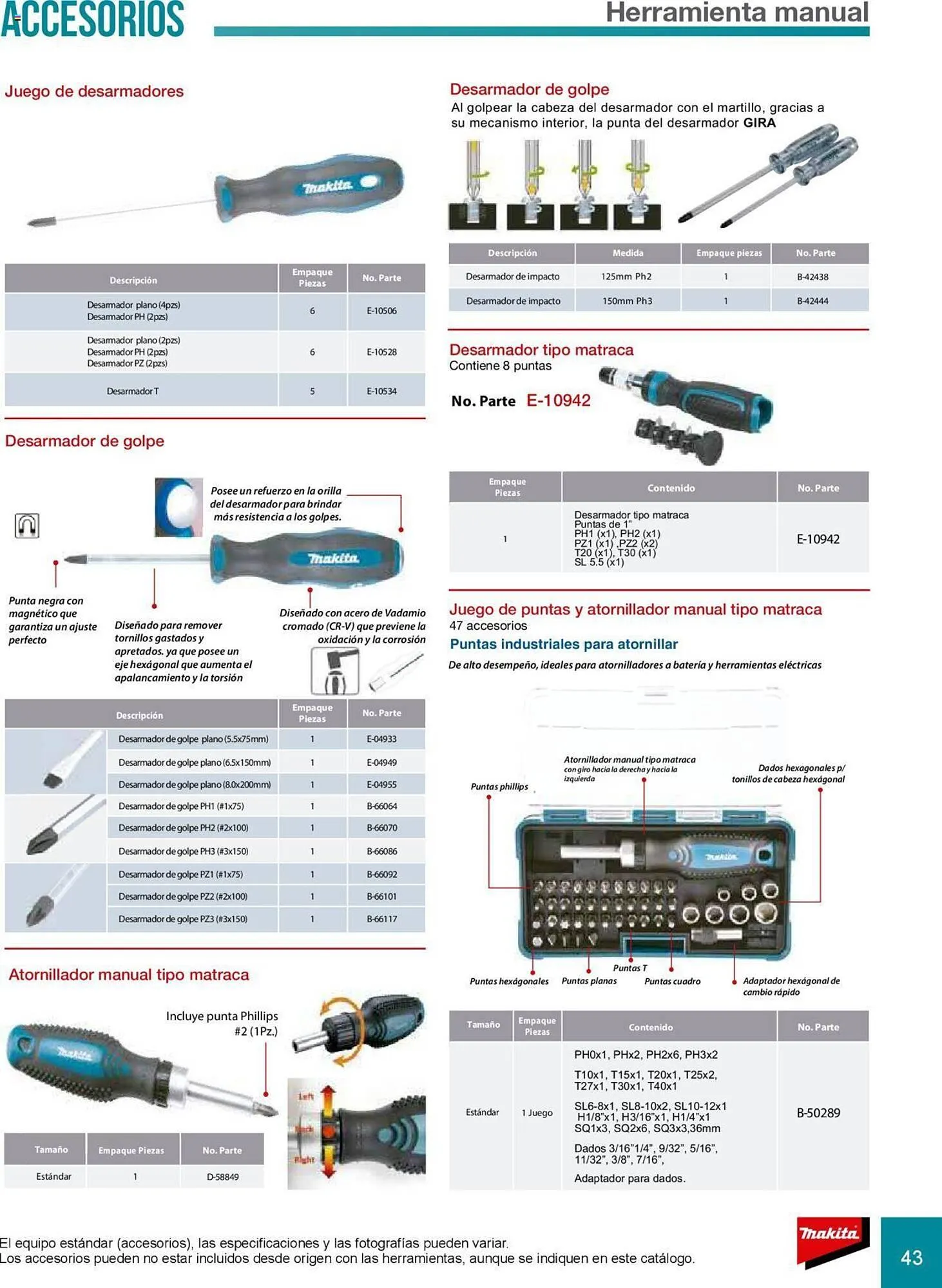 Catálogo de Catálogo Makita 8 de julio al 31 de diciembre 2025 - Pagina 43