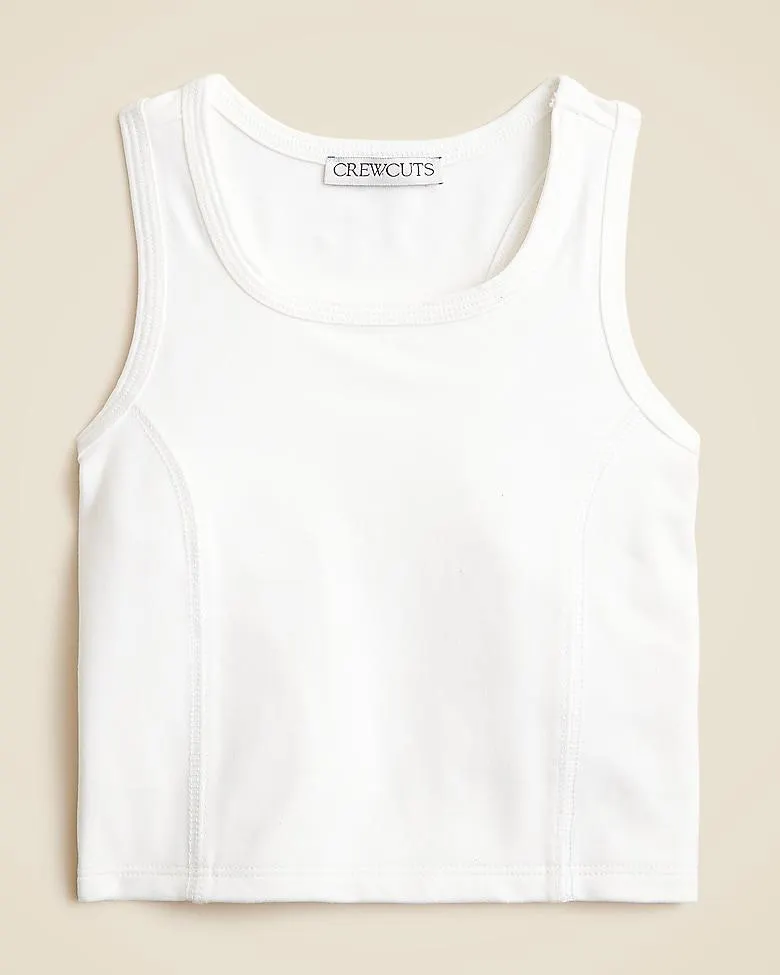 Girls' active seamed tank top