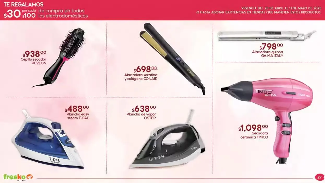 Catálogo de QUE SEA FRESKO HACE LA DIFERENCIA 25 de abril al 11 de mayo 2025 - Pagina 27