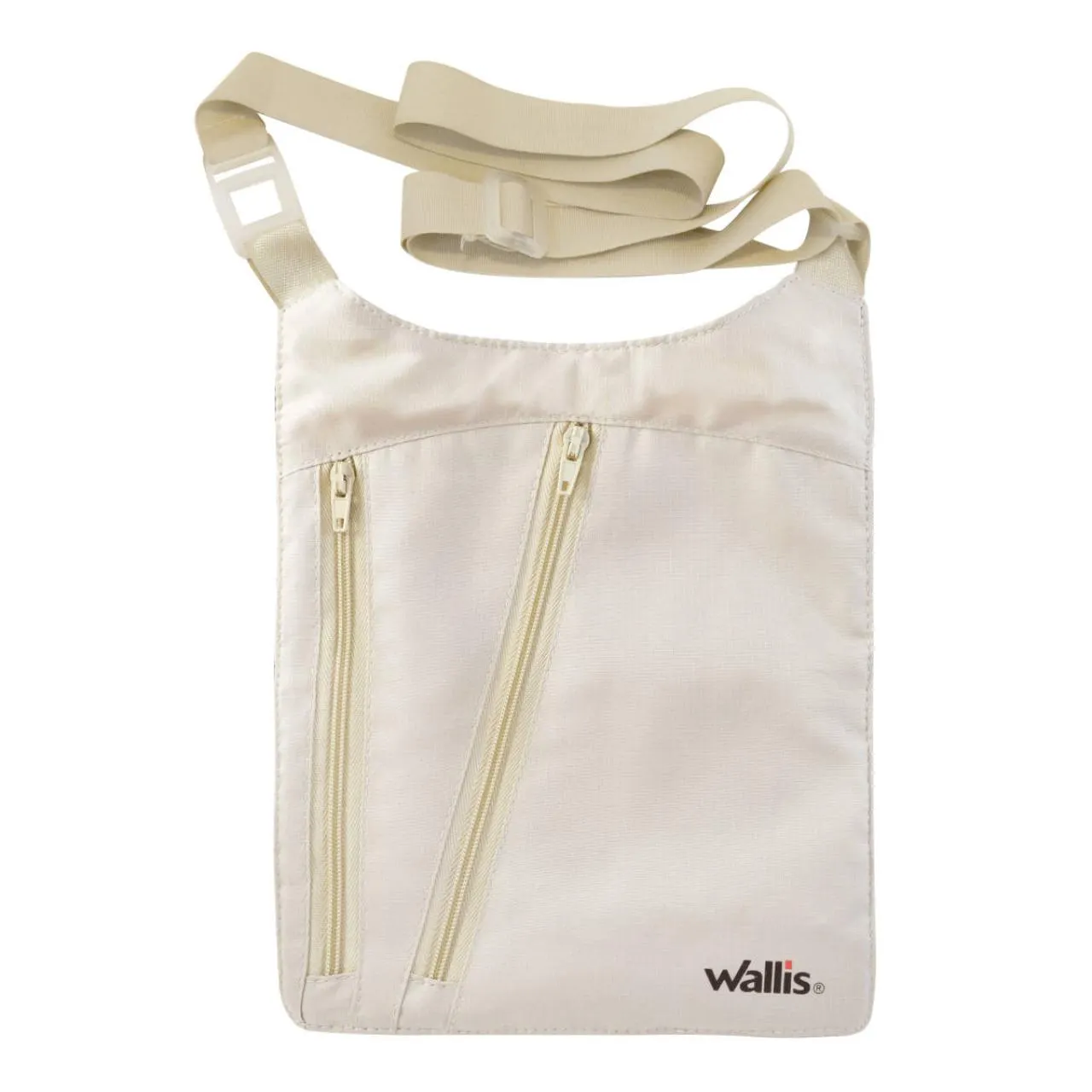 Bolsa de seguridad para colgar, 100% poliéster, beige