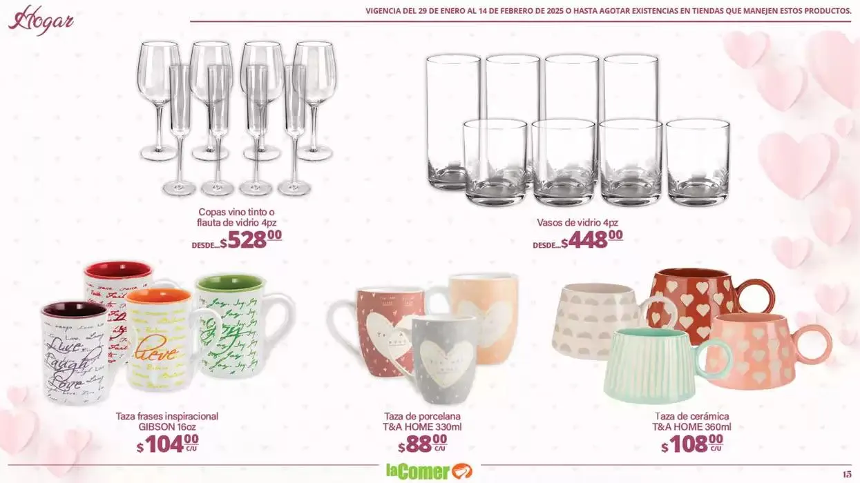 Catálogo de La Comer especial San Valentín 29 de enero al 14 de febrero 2025 - Pagina 15