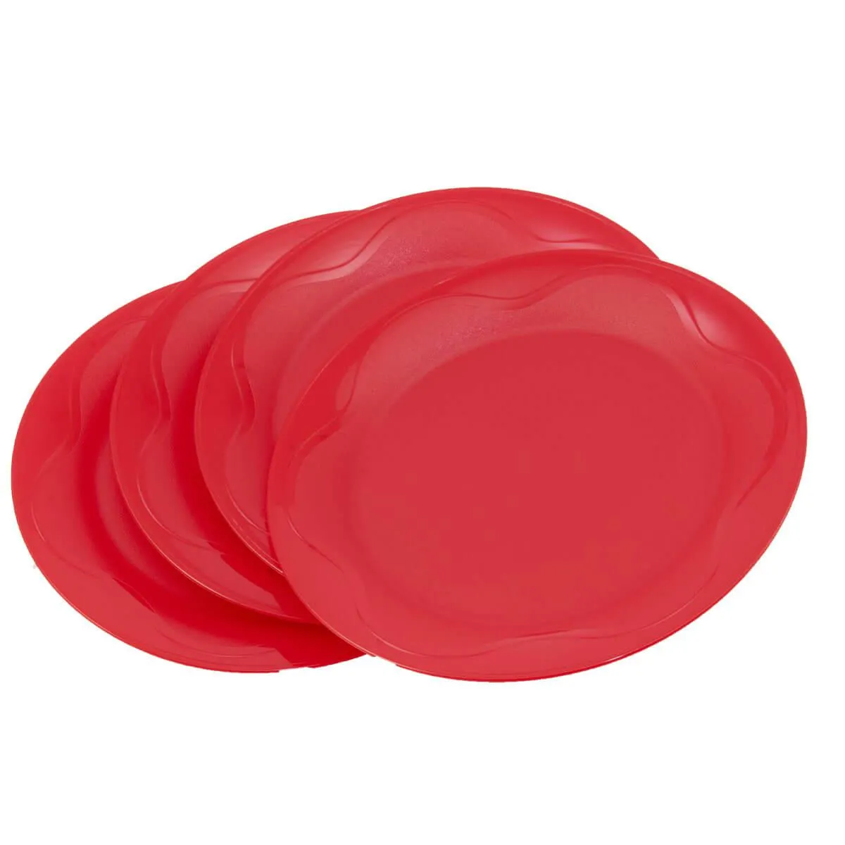 Platos para cena rojos de Tupperware