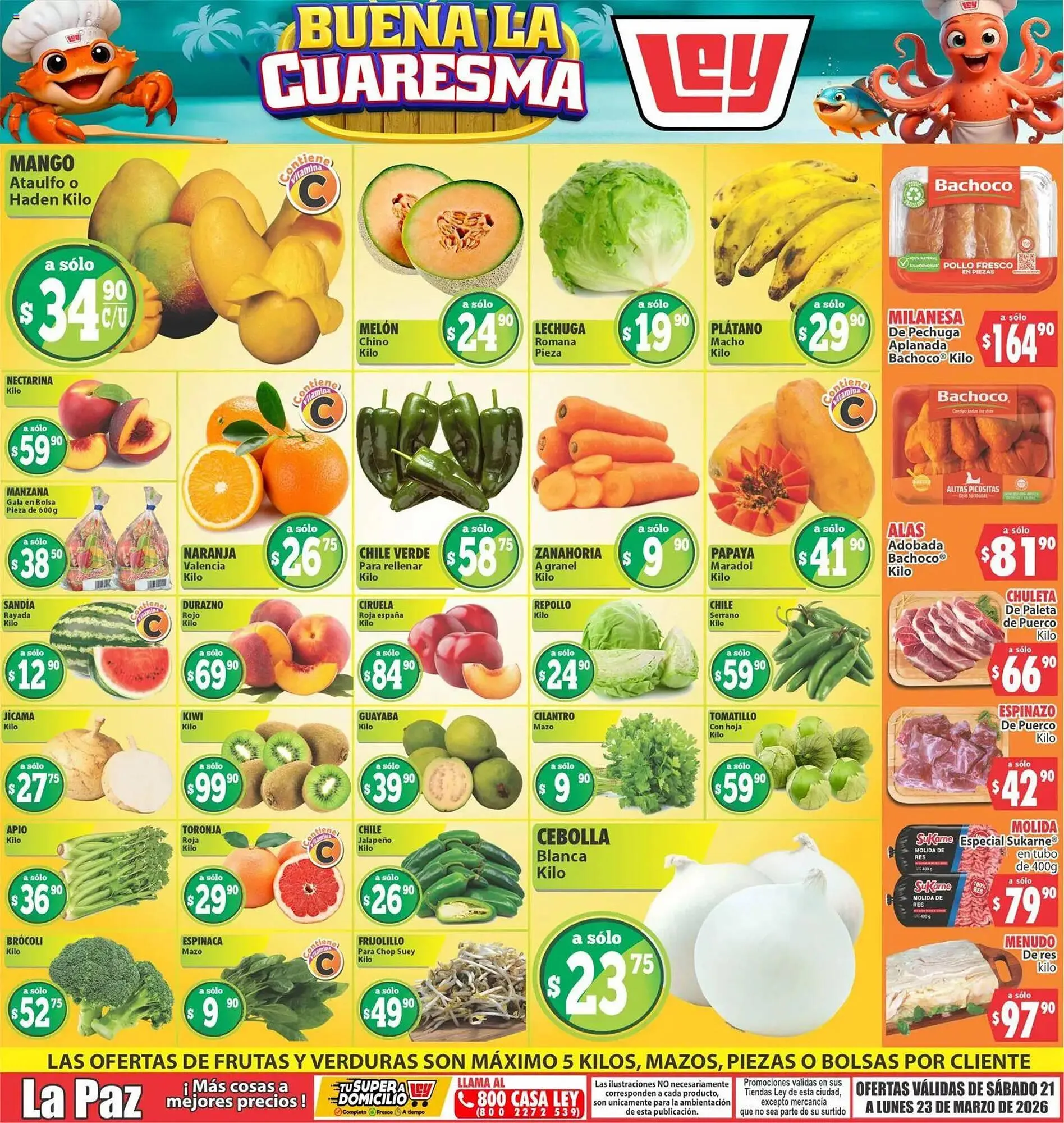 Catálogo de Folleto Casa Ley 21 de marzo al 23 de marzo 2026 - Pagina 1