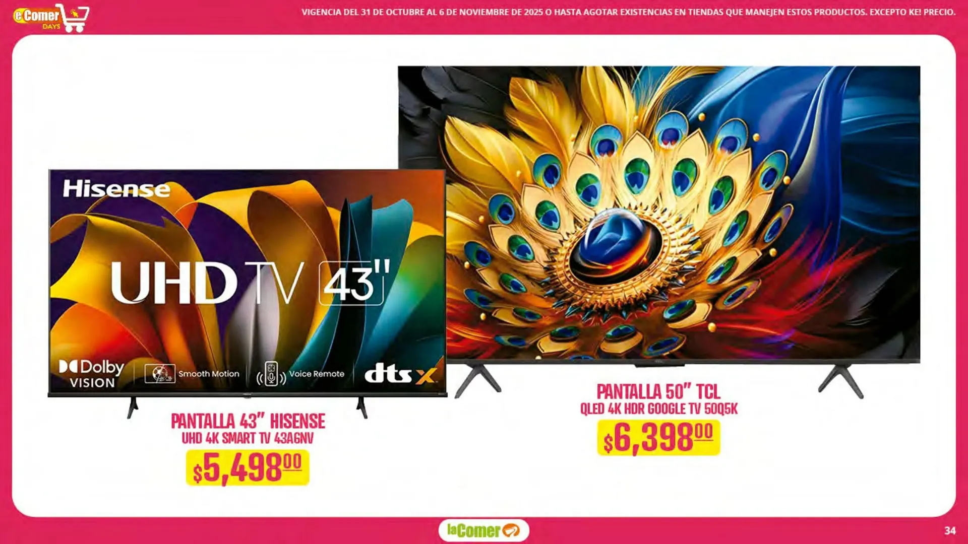 Catálogo de Folleto La Comer 31 de octubre al 6 de noviembre 2025 - Pagina 34