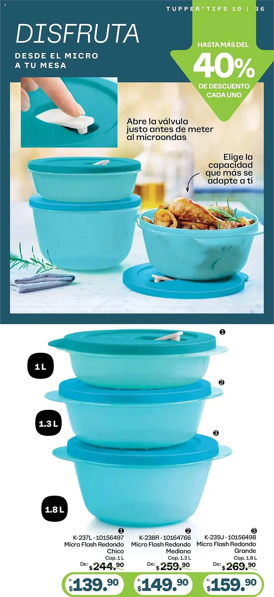 Catálogo de Catálogo Tupperware 8 de septiembre al 6 de octubre 2025 - Pagina 36