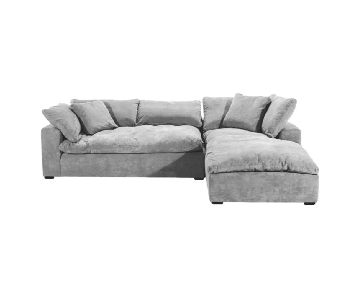 Sala esquinera derecha García - Gris claro