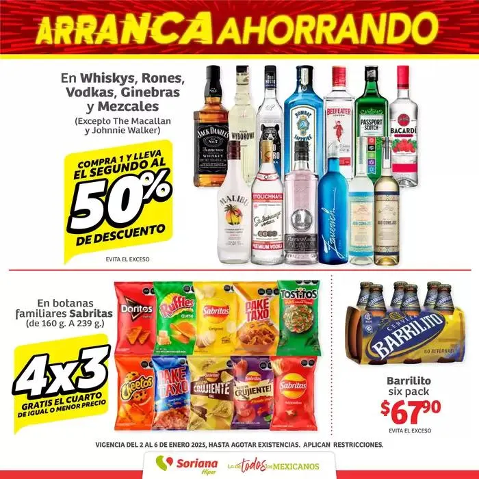 Catálogo de Fin de Semana Híper Baja California Sur 3 de enero al 6 de enero 2025 - Pagina 1