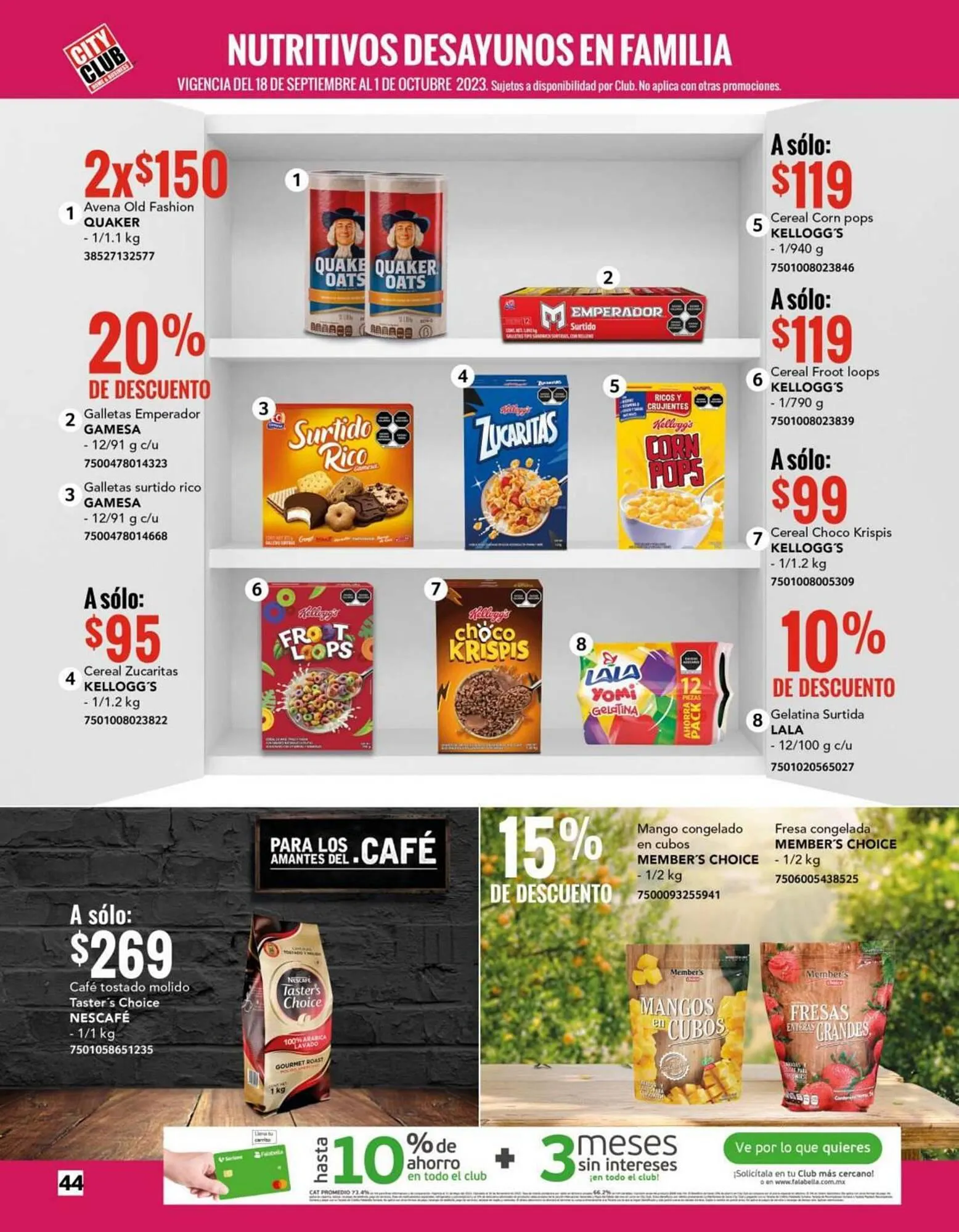 Catálogo de Catálogo City Club 1 de septiembre al 30 de septiembre 2023 - Pagina 44