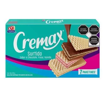 Galletas Gamesa Cremax Surtido 322 Gr Con 7 Piezas
