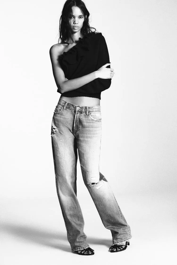 SUÉTER ASIMÉTRICO PUNTO OLANES