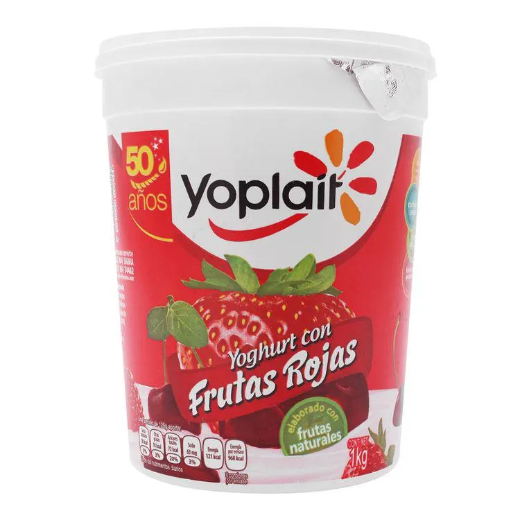 Yoghurt Yoplait Frutas Rojas 1 Kg. - Yoplait - 1 pieza