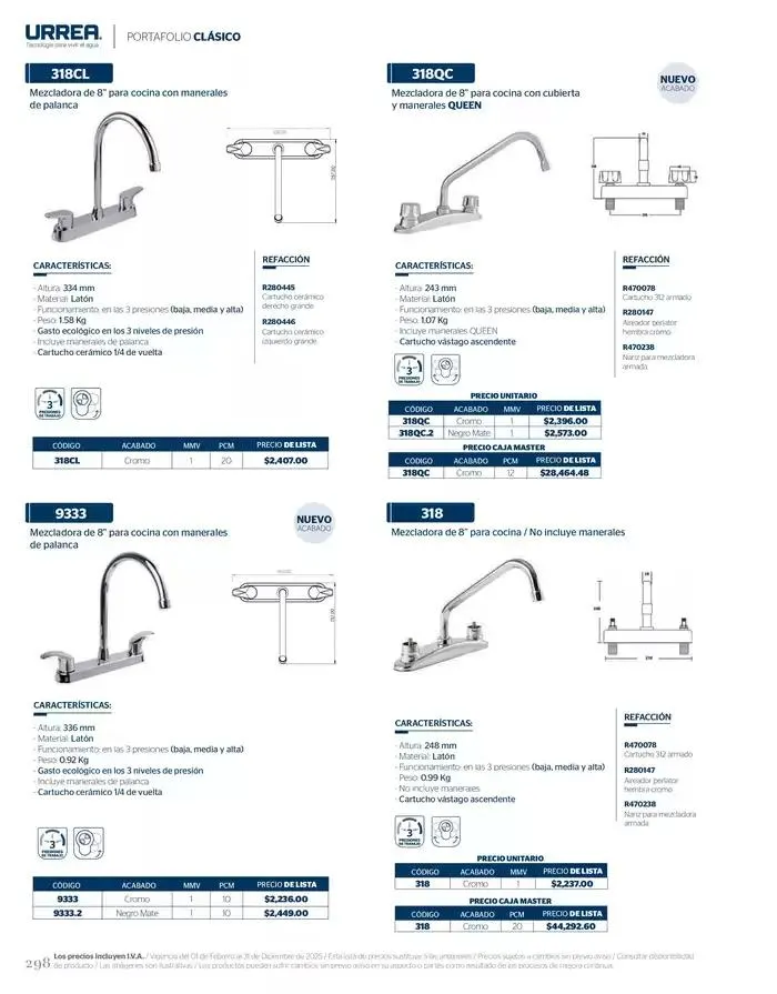 Catálogo de Catálogo Residencial 2025 28 de febrero al 28 de febrero 2026 - Pagina 304