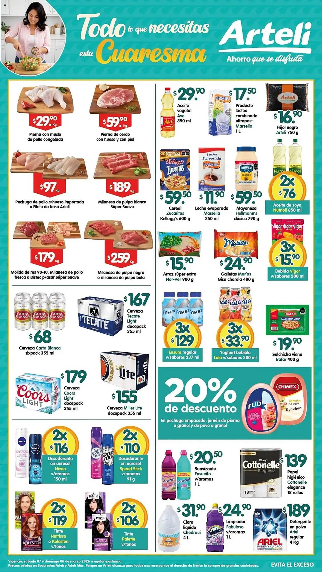 Catálogo de Folleto Arteli 7 de marzo al 8 de marzo 2026 - Pagina 1