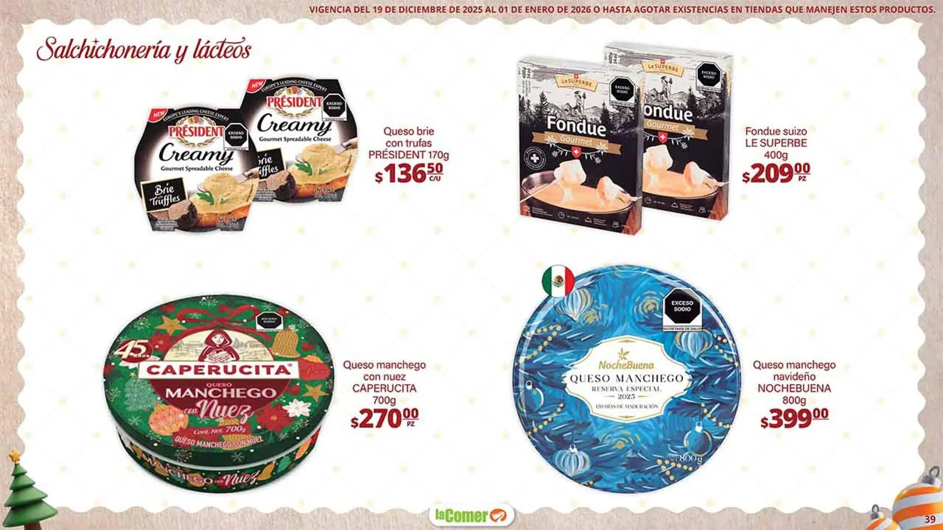 Catálogo de Folleto La Comer 19 de diciembre al 1 de enero 2026 - Pagina 39