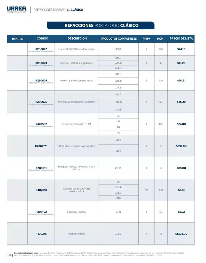 Catálogo de Catálogo Residencial 2025 28 de febrero al 28 de febrero 2026 - Pagina 310
