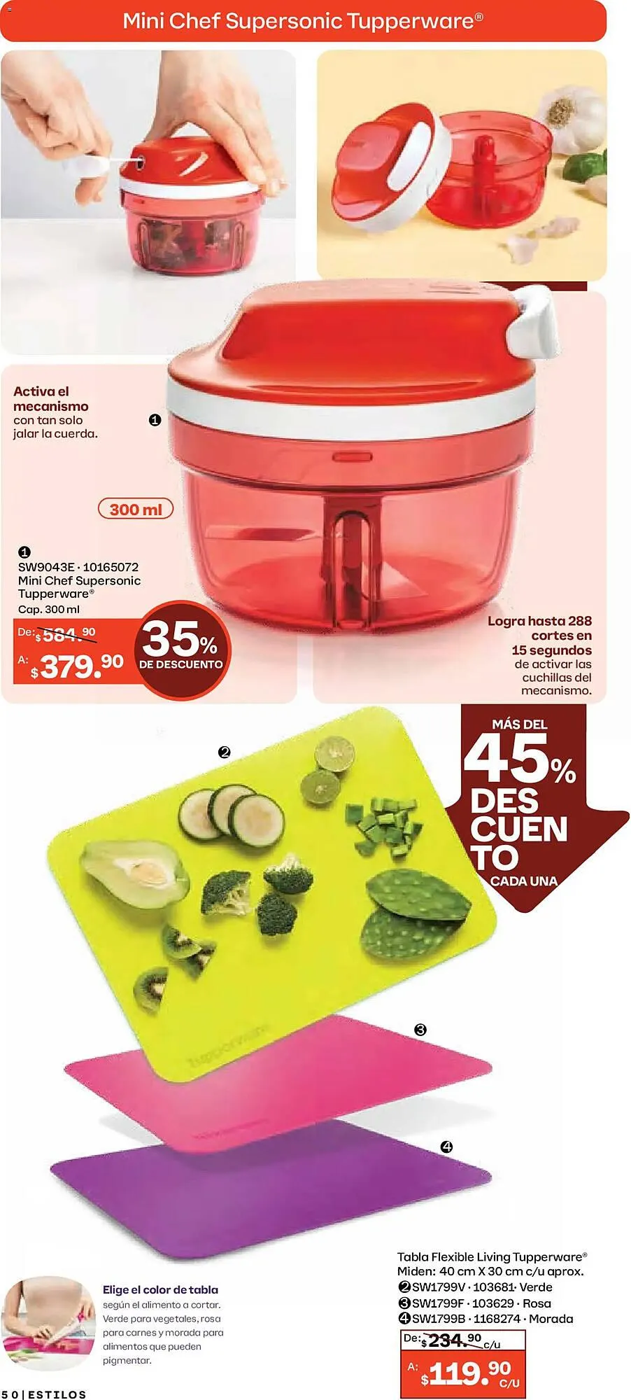 Catálogo de Catálogo Tupperware 29 de diciembre al 26 de enero 2026 - Pagina 50
