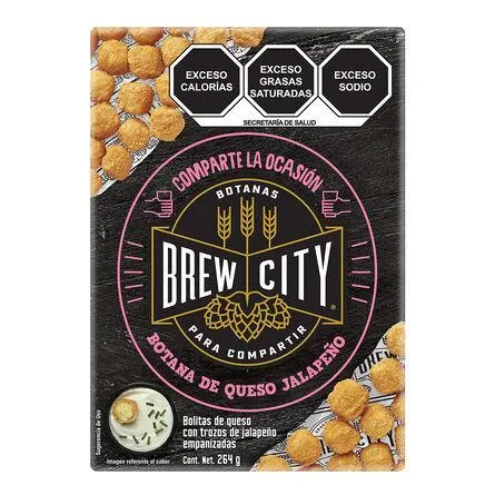 Bolitas de queso gouda con jalapeño Brew City 264 g